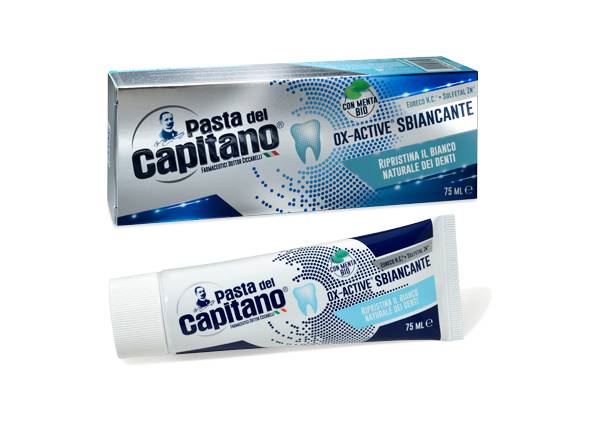 Pasta del Capitano Ox Active Dentifricio Sbiancante Nuova Formulazione 75 ml