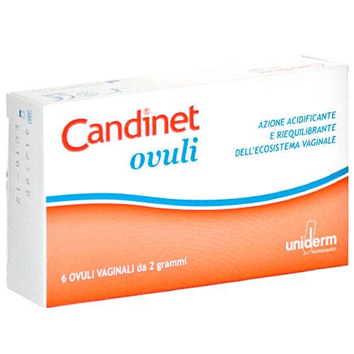 Uniderm Candinet Ovuli vaginali 6 pezzi