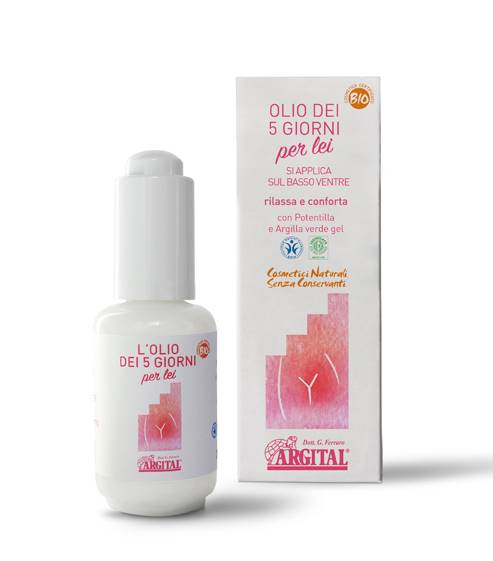 Argital L'Olio dei 5 Giorni per Lei Olio contro i disturbi del ciclo 30 ml