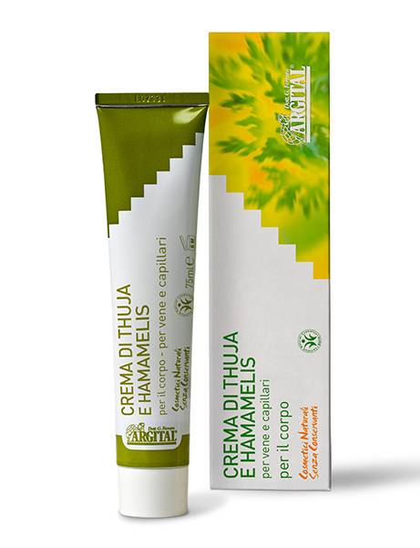 Argital Crema di Thuya e Hamamelis Crema per capillari e vene varicose 75 ml