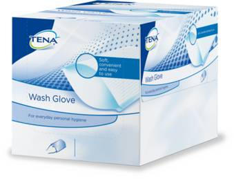 Tena Wash Glove Guanto monouso detergente 50 pezzi