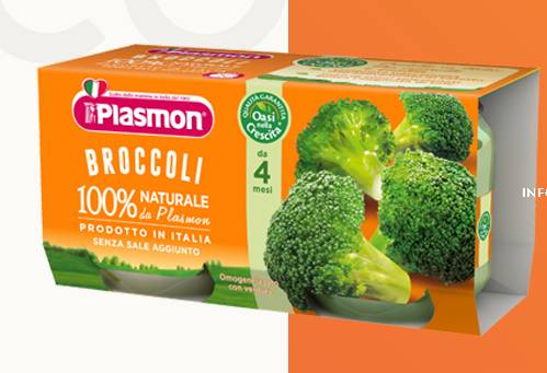 Plasmon Broccoli 100% Naturale Omogeneizzato 2 x 80 g