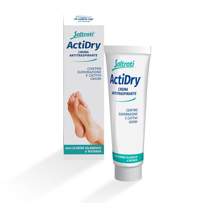 Saltrati Acti Dry Crema Antitraspirante Piedi Contro i Cattivi Odori