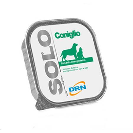 DRN Solo Coniglio Alimento umido per cani e gatti - Formato: 100 g