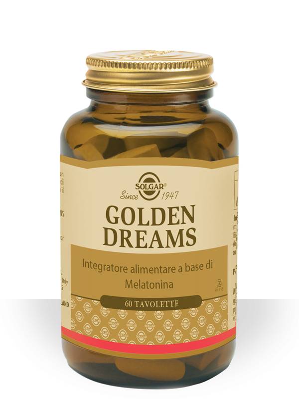 Solgar Golden Dream Integratore a base di Melatonina per Dormire 60 tavolette