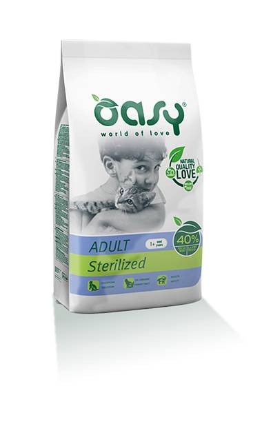 Oasy Adult Sterilized Pollo Cibo secco per gatti sterilizzati 1,5 kg