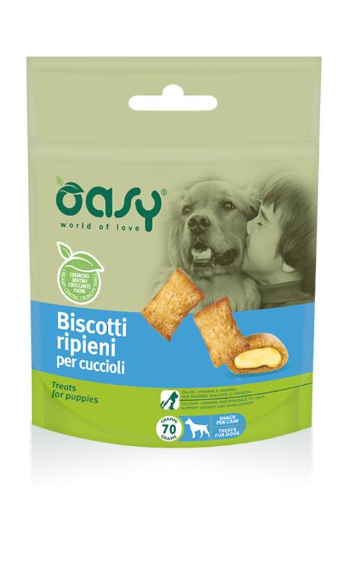 Oasy Biscotti Ripieni per Cuccioli 70 g