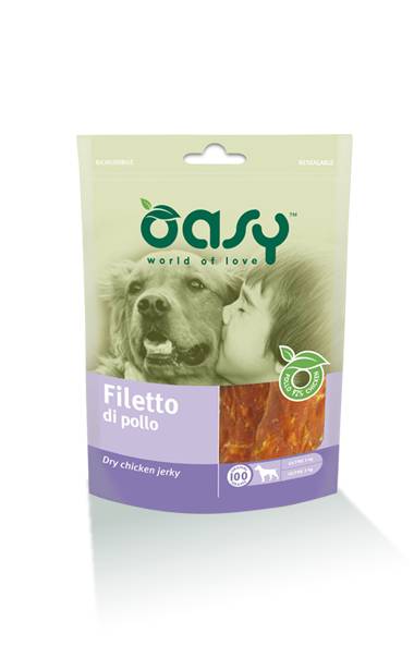 Oasy Filetto di Pollo Snack per Cani 100 g