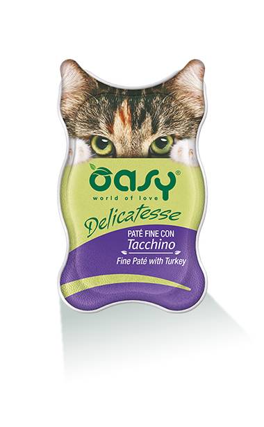 Oasy Delicatesse Soufflè con tacchino per gatti 85 g
