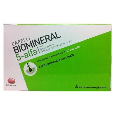 Biomineral 5 Alfa Integratore per Capelli
