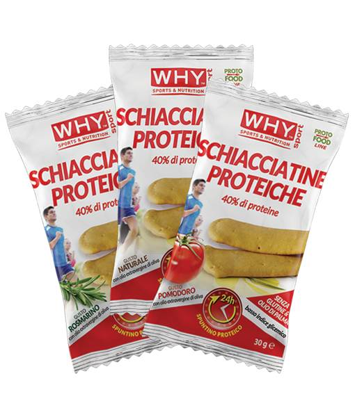 Why Sport Schiacciatine Proteiche Senza Glutine e Senza Olio di Palma