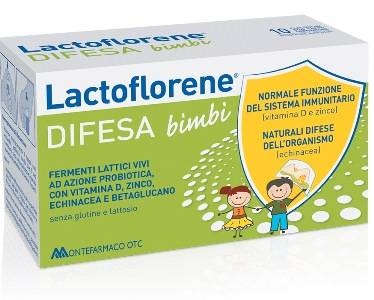 Lactoflorene Difesa Bimbi Integratore Fermenti Lattici per le Difese Immunitarie 10 flaconcini