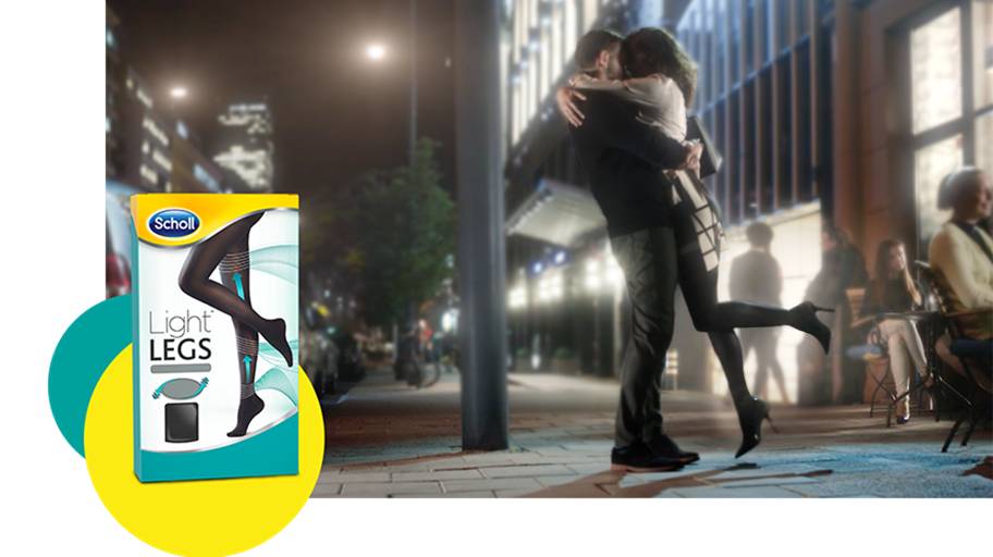 Scholl Light Legs Collant a Compressione Graduata 20 Den - Taglia: S - Colore: Nero