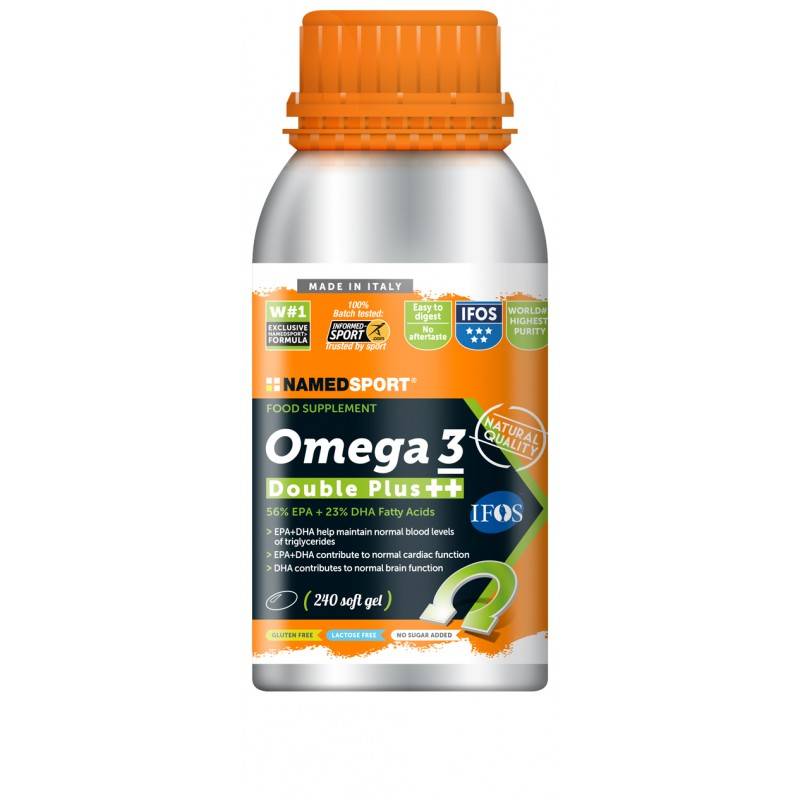 Named Sport Omega 3 Double Plus Integratore di Omega 3 per Sportivi 240 capsule