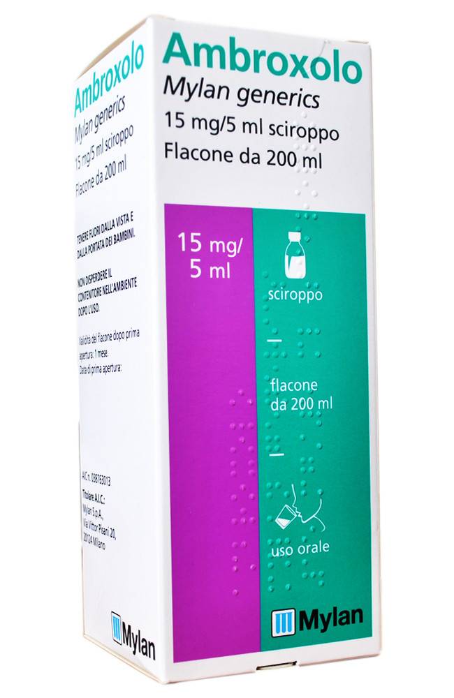 Mylan Ambroxolo Sciroppo Affezioni Broncopolmonari