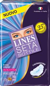 Lines Seta Sottile Assorbenti con Ali