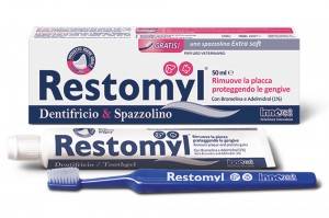 Innovet Restomyl Dentifricio e Spazzolino Extrasoft per Cani e Gatti