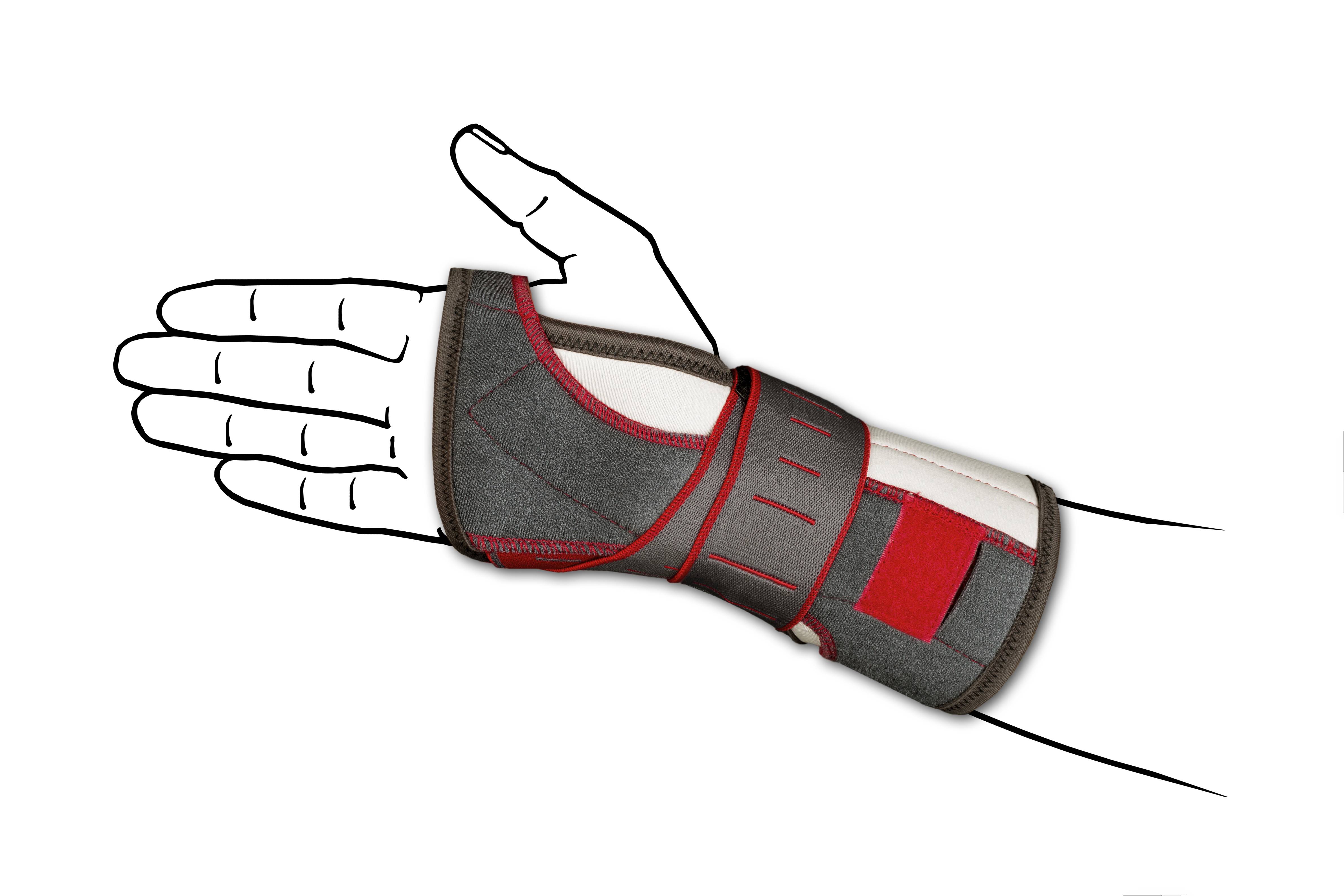 Tenortho Polsiera Steccata Ambidestra in Fibra Carbonio Taglia M