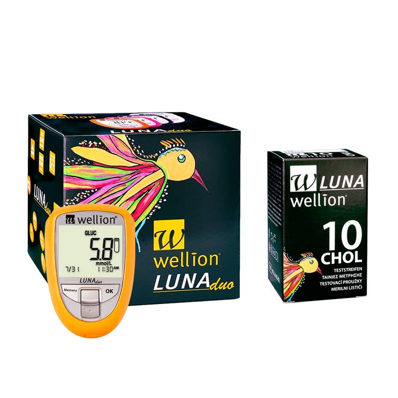Wellion Luna Chol Strisce Misurazione Colesterolo