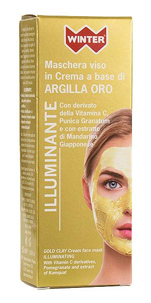 Winter Maschera Viso Illuminante a base di Argilla Oro
