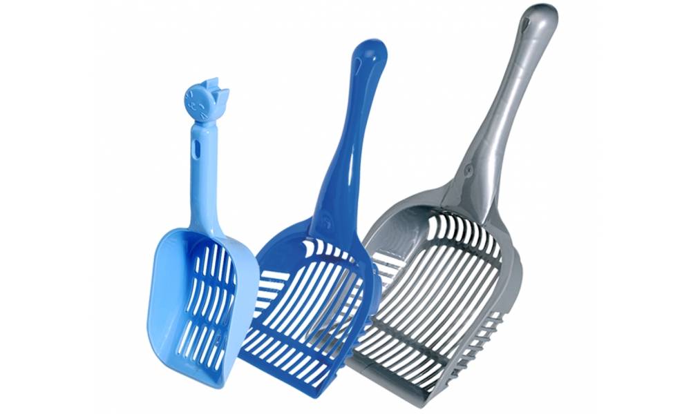 Camon Paletta in plastica colorata per la pulizia della lettiera Misura 28x14 cm