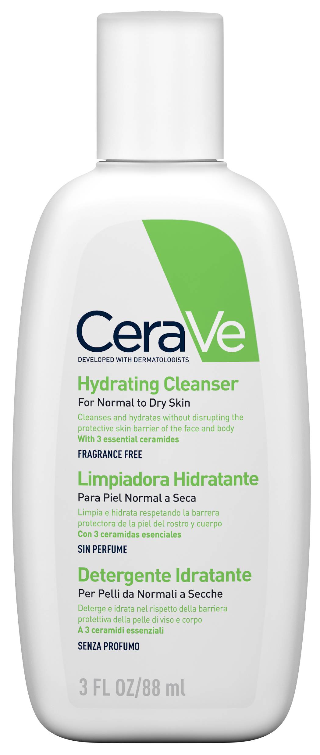CeraVe Detergente Idratante Viso e Corpo - Formato: 88 ml