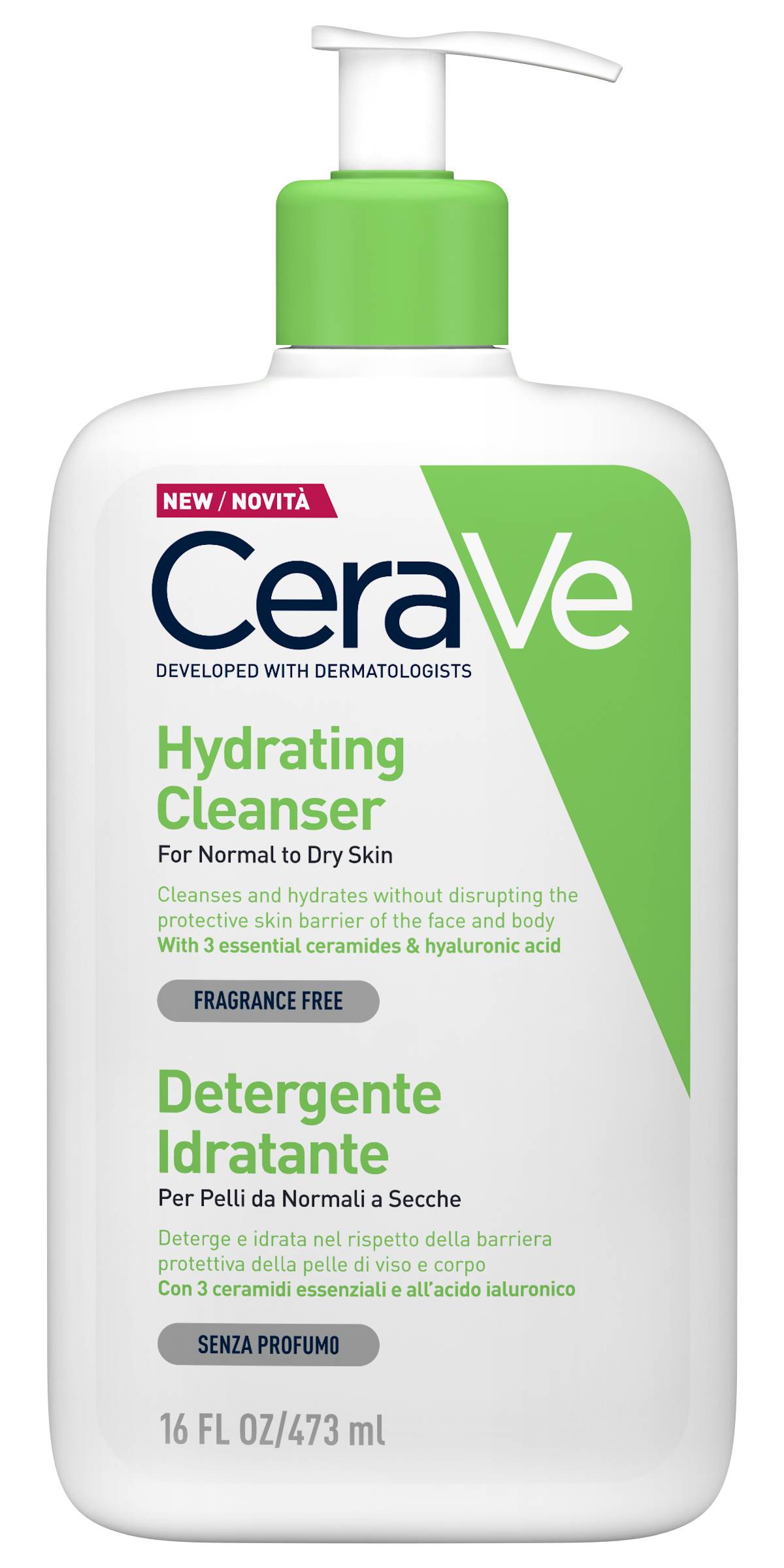CeraVe Detergente Idratante Viso e Corpo 473 ml