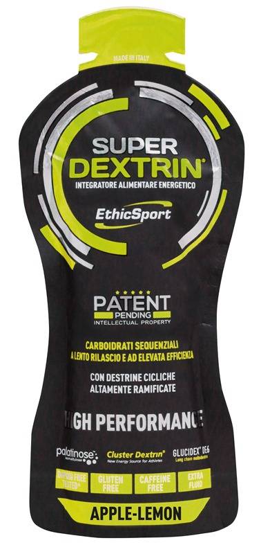 EthicSport Super Dextrin Integratore Energizzante per Sportivi Gusto Mela Limone 55 ml