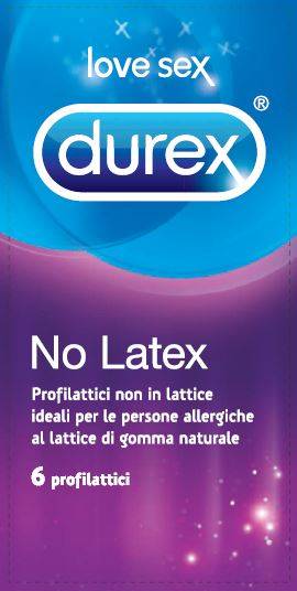 Durex Preservativi No Latex Anallergici 6 pezzi