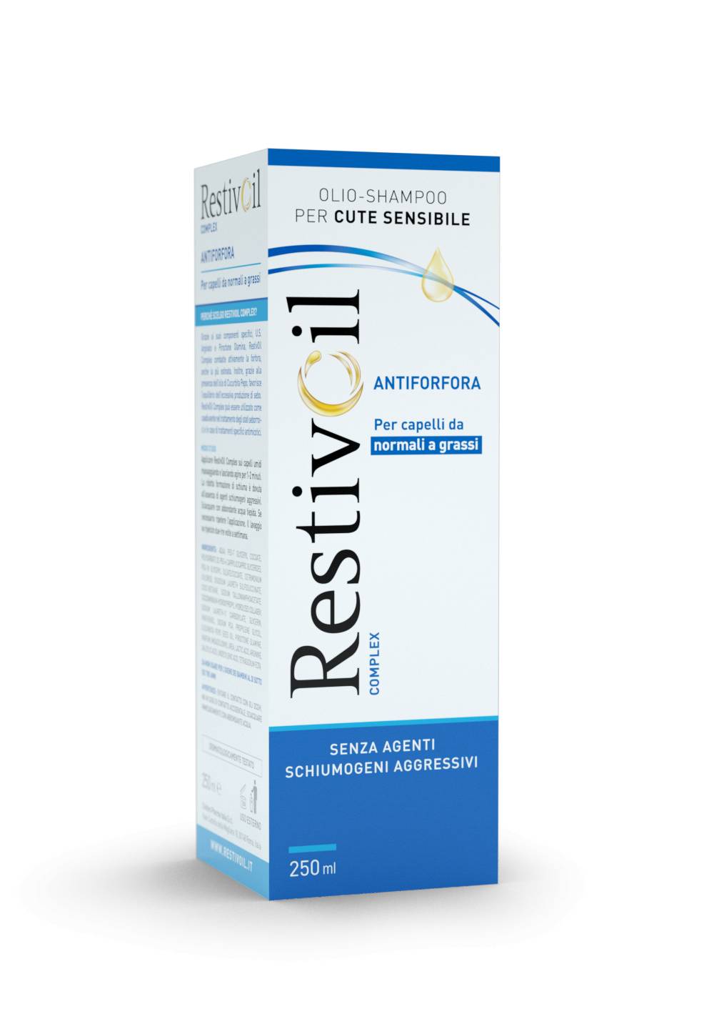 Restivoil Complex Capelli da Normali a Grassi Shampoo Antiforfora