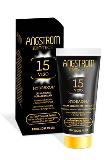 Angstrom Hydraxol Crema Solare Viso Protezione Solare Media SPF 15