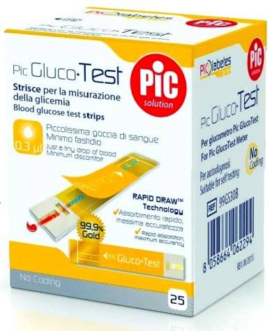 Pic Strisce Glucotest Strisce Misurazione Glicemia