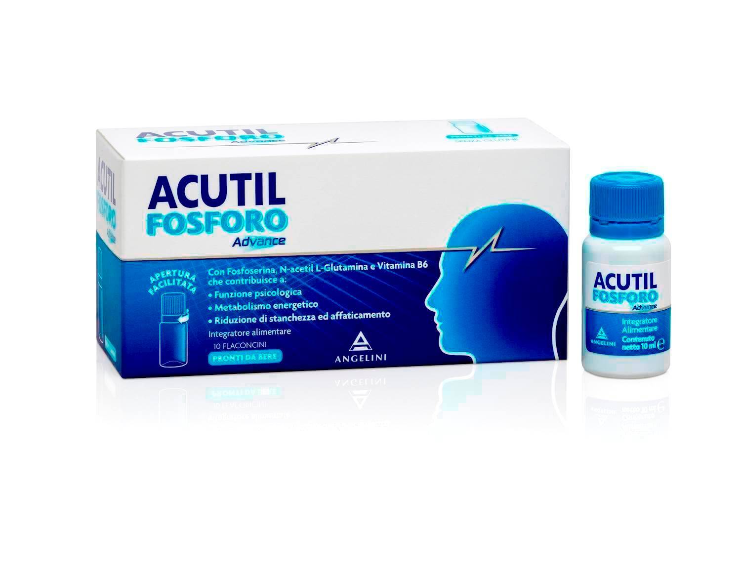 Acutil Fosforo Advance Integratore per la Memoria e la Concentrazione 10 flaconcini