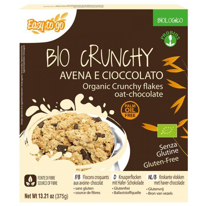 Easy to Go Crunchy Avena e Cioccolato Bio e Senza Glutine
