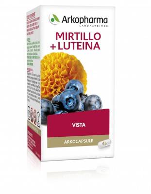 Arkopharma Mirtillo+Luteina Integratore per la Vista 45 compresse