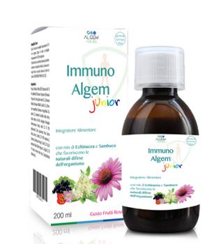 Algem Natura Immuno Junior Integratore per il Sistema Immunitario 200 ml