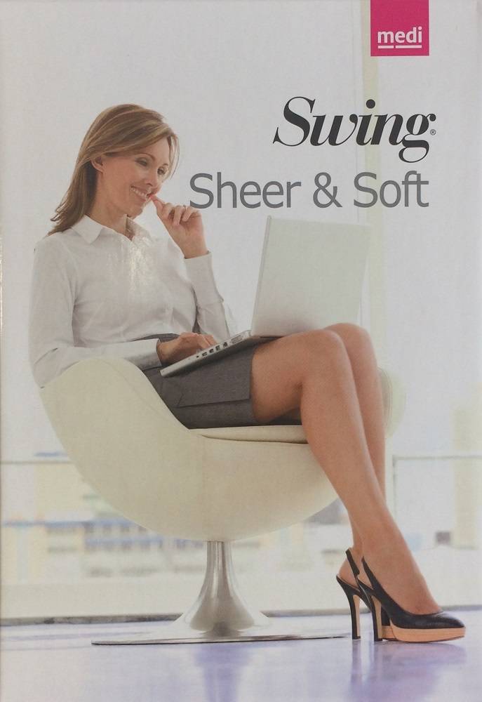 Medi Swing Sheer & Soft Collant 18 mm/Hg Color Sabbia 140 Denari Taglia I