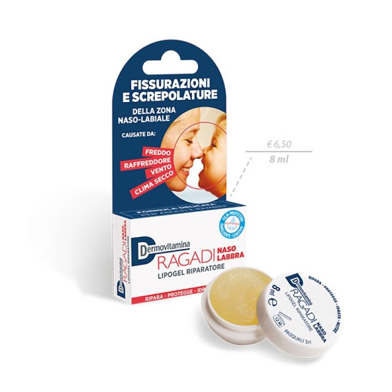 Dermovitamina Ragadi Naso - Labbra Lipogel Riparatore