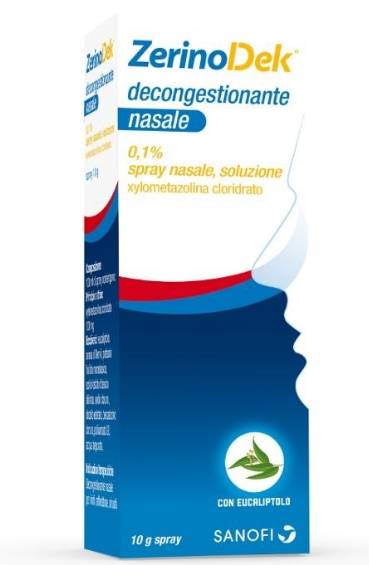 Zerinodek Decongestionante Nasale 0.1% Spray Nasale - 10 ml
