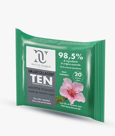 Natur Unique Ialucollagen Ten Salviette Struccanti