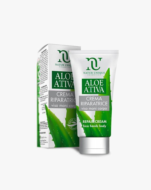 Natur Unique Aloe Attiva Crema Riparatrice Viso Mani Corpo
