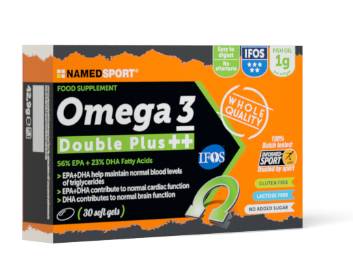 Named Sport Omega 3 Double Plus ++ Integratore energizzante 30 capsule