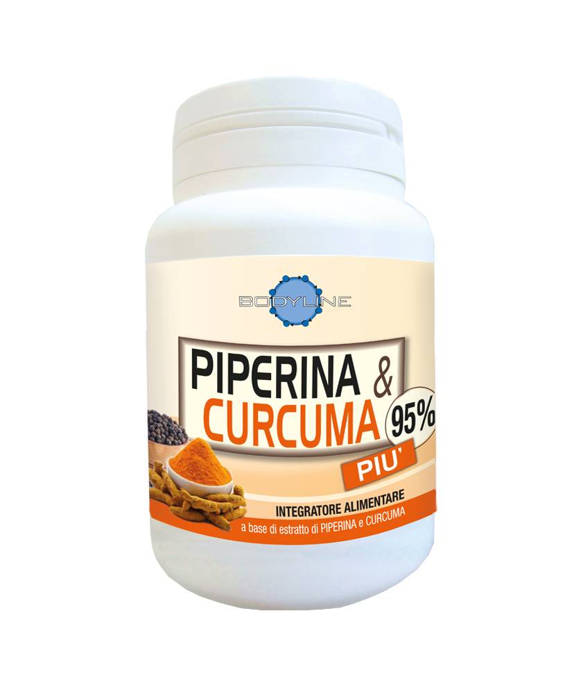 Bodyline Curcuma e Piperina Più Integratore per Dimagrire 60 Capsule