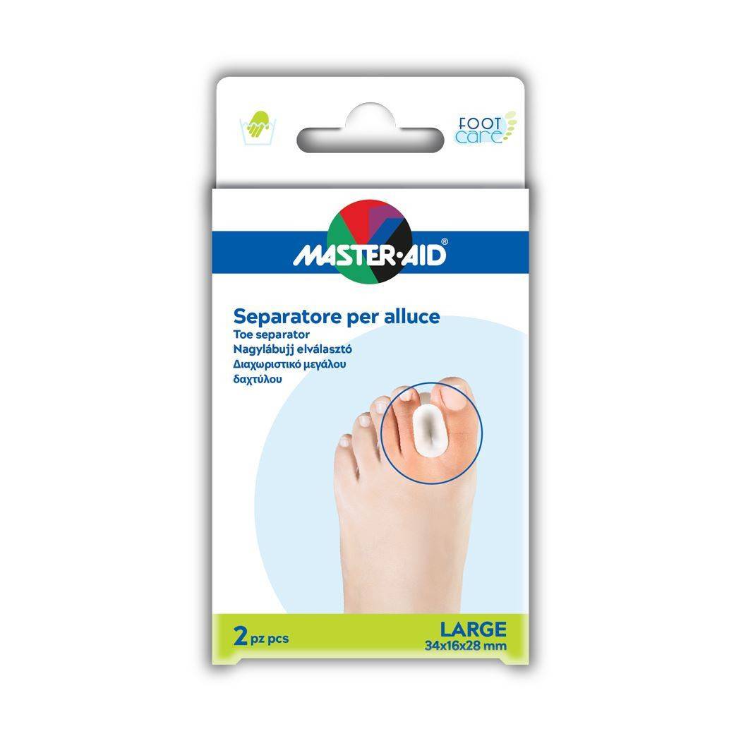 Master - Aid Foot Care Separatore per alluce 2 pezzi Large