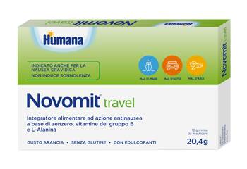 Humana Novomit Travel Integratore ad azione antinausea 12 gomme masticabili