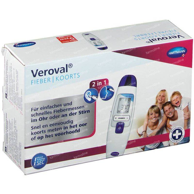 Hartmann Veroval DS 22 Termometro A Infrarossi Auricolare E Frontale