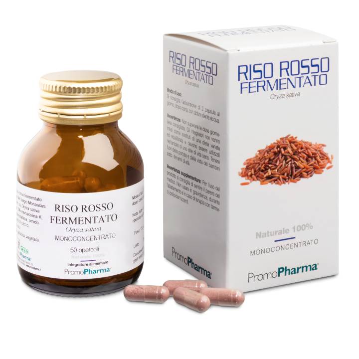 PromoPharma Riso Rosso Fermentato Integratore Per Il Colesterolo 50 capsule