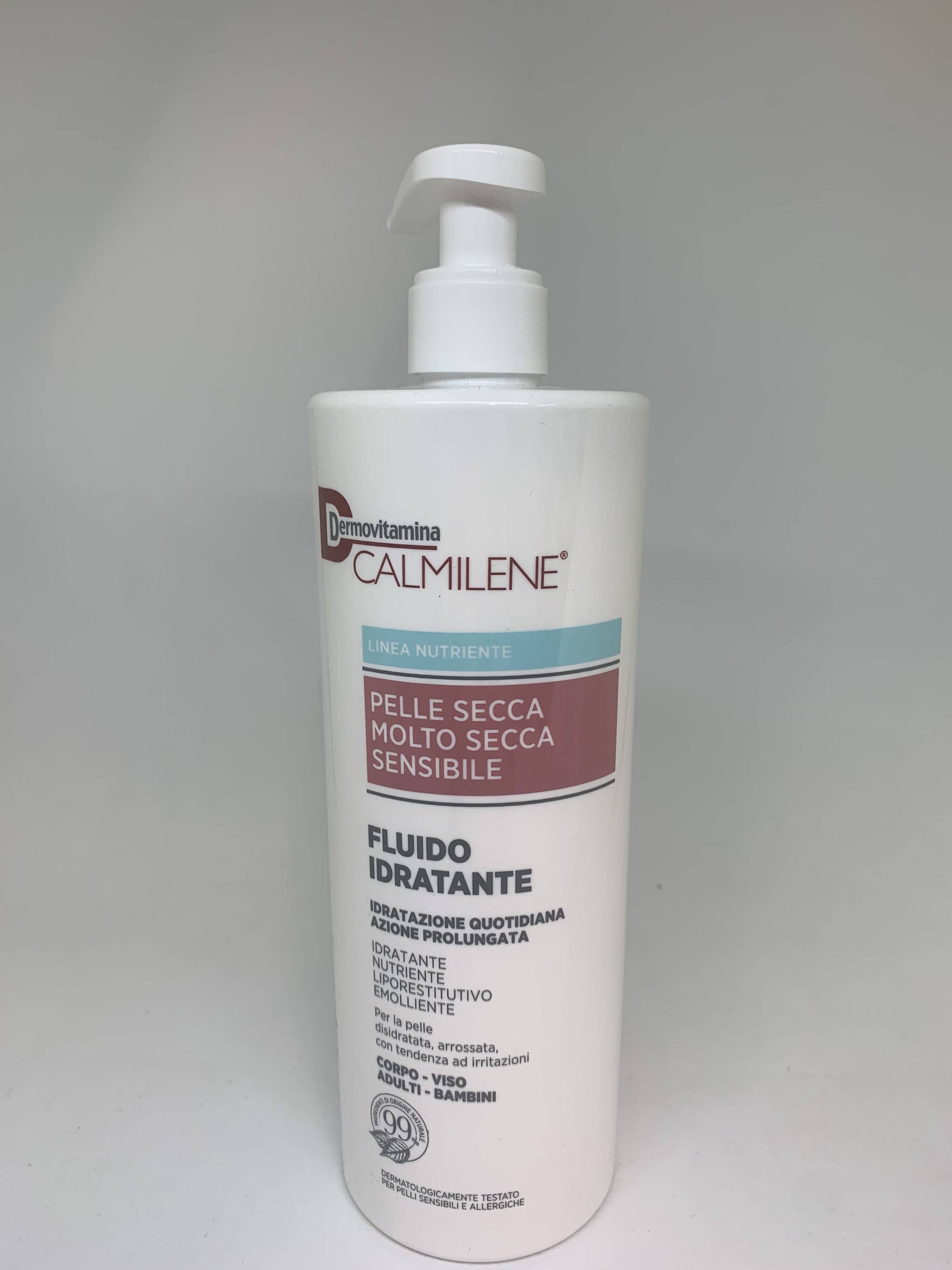 Dermovitamina Calmilene Fluido Idratante Pelle Sensibile E Molto Secca - Formato: 500 ml