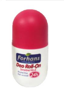 Forhans Cosmetic Sensitive Vit - E Dry Roll - On Deodorante