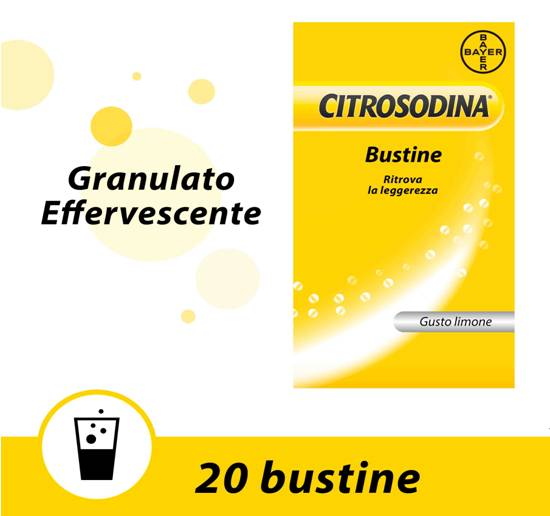 Citrosodina Integratore Antiacidità Gastica Bustine Effervescenti